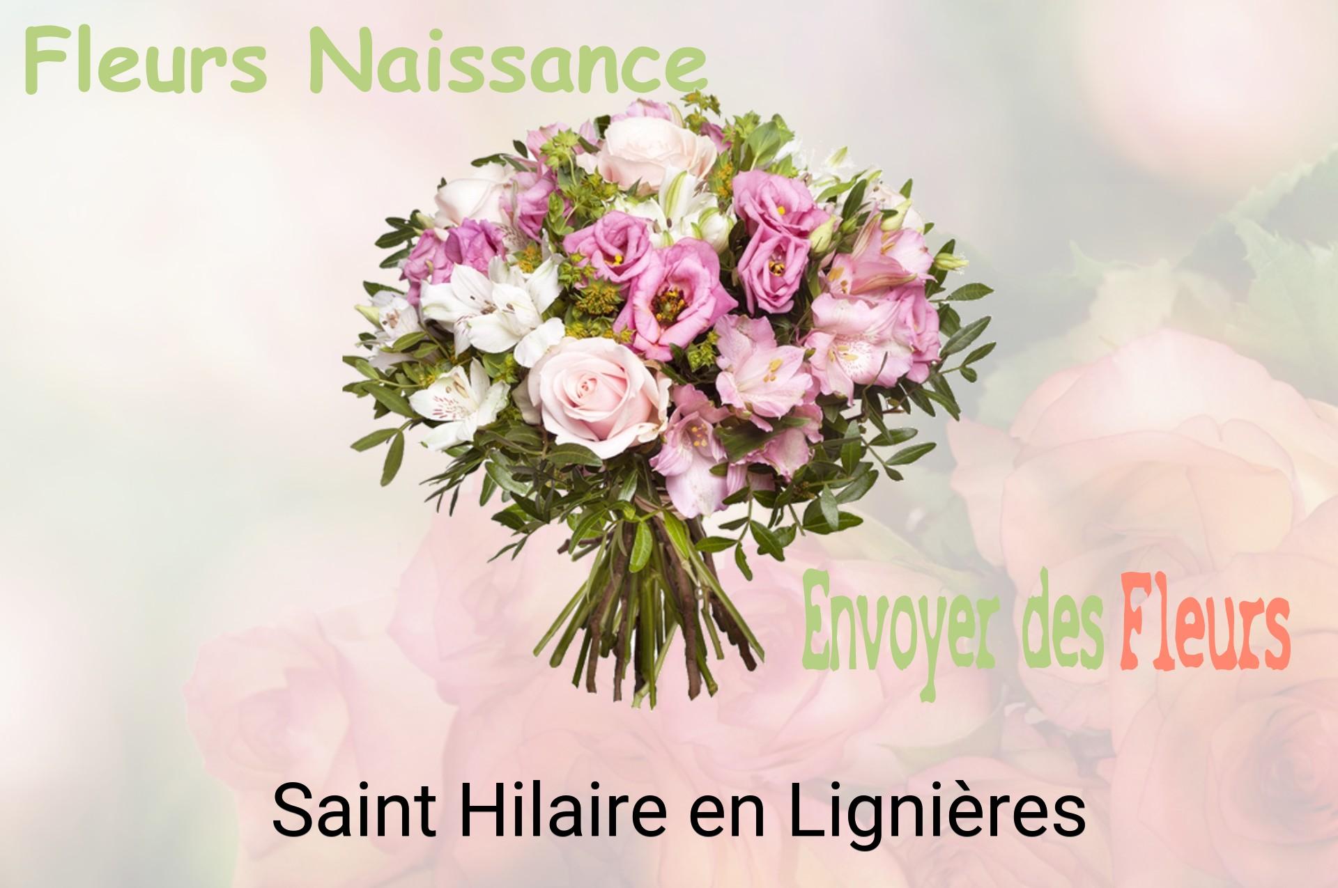 Bouquet de fleurs de naissance livré à Saint-Hilaire-en-Lignières